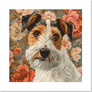 Retro Fox Terrier: Pastel Pup Revival Posters and Art